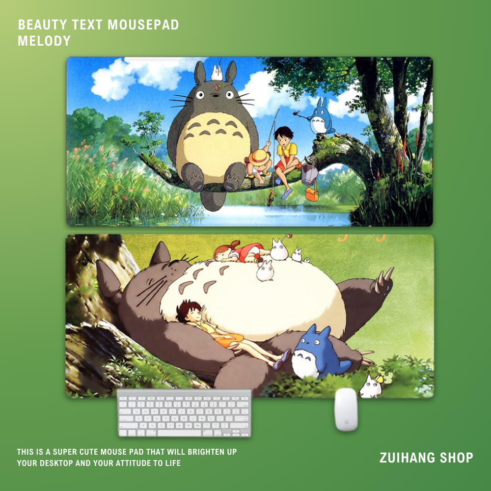 龍貓電競超大遊戲加厚防滑鼠標墊