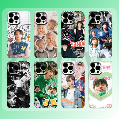防彈少年團高清彩繪全包防摔菲林殼