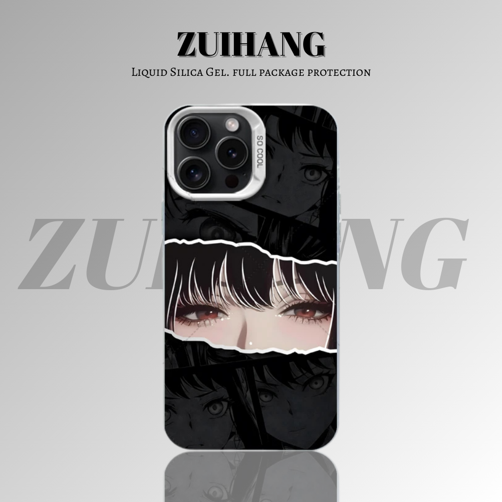 【大集合3.0】動漫彩銀線條漸變防摔手機殼