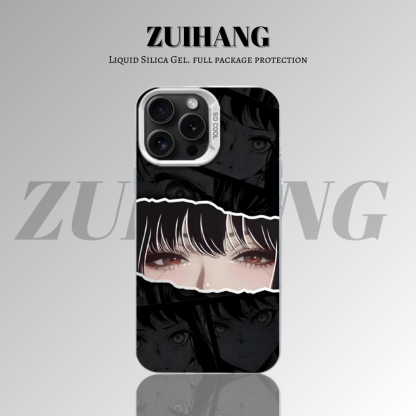 【大集合3.0】動漫彩銀線條漸變防摔手機殼