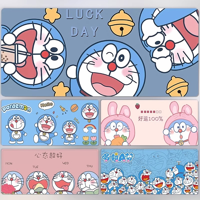 哆啦A夢電競超大遊戲加厚防滑鼠標墊