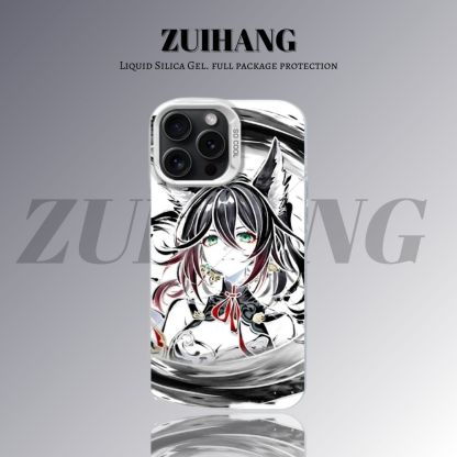 【大集合3.0】動漫彩銀線條漸變防摔手機殼