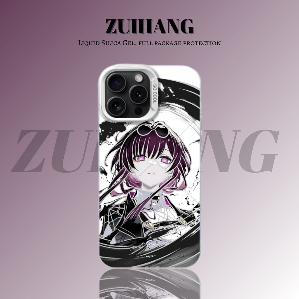 【大集合3.0】動漫彩銀線條漸變防摔手機殼