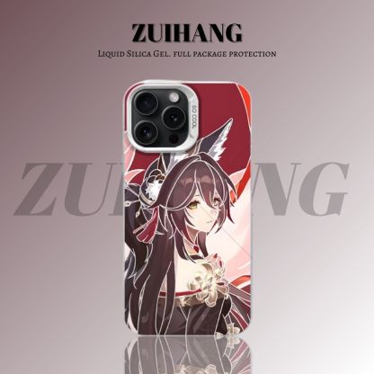 【大集合3.0】動漫彩銀線條漸變防摔手機殼