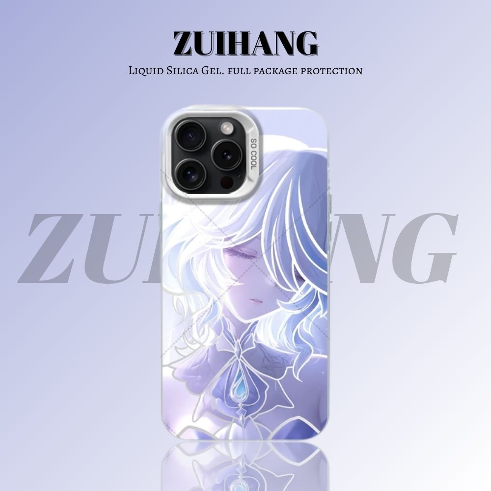 【大集合3.0】動漫彩銀線條漸變防摔手機殼