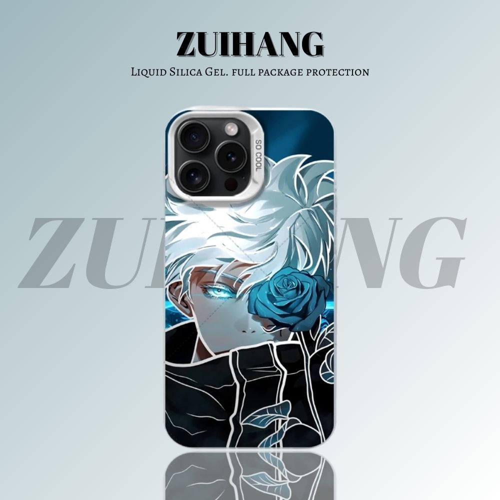 【大集合3.0】動漫彩銀線條漸變防摔手機殼