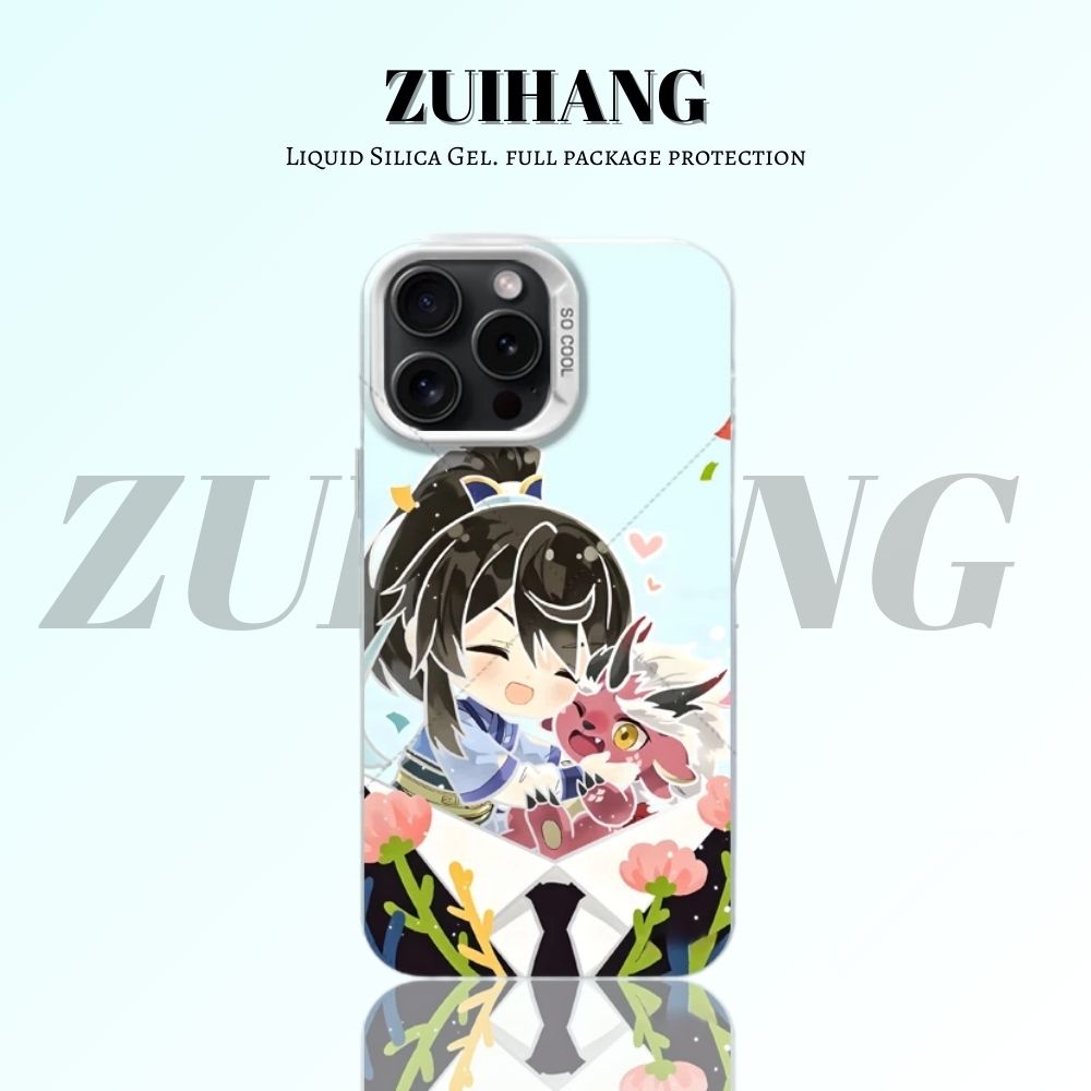 【大集合3.0】動漫彩銀線條漸變防摔手機殼