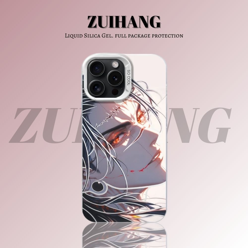 【大集合3.0】動漫彩銀線條漸變防摔手機殼