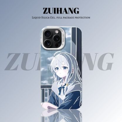 【大集合3.0】動漫彩銀線條漸變防摔手機殼