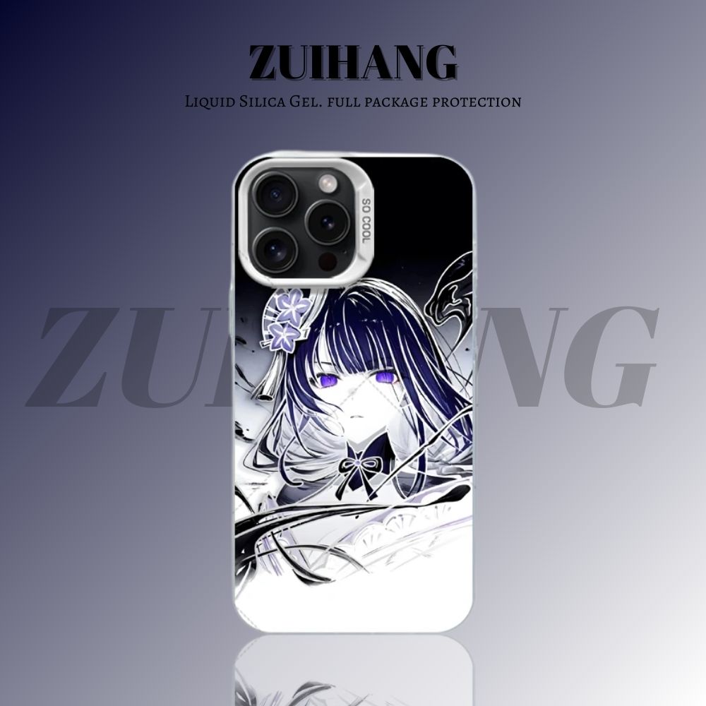 【大集合3.0】動漫彩銀線條漸變防摔手機殼