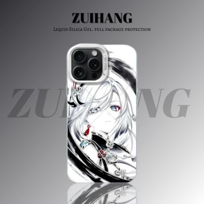 【大集合3.0】動漫彩銀線條漸變防摔手機殼