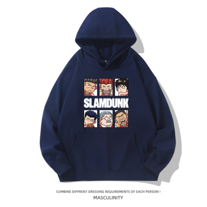 灌籃高手 2024秋冬新款親子情侶裝薄絨款連帽衛衣