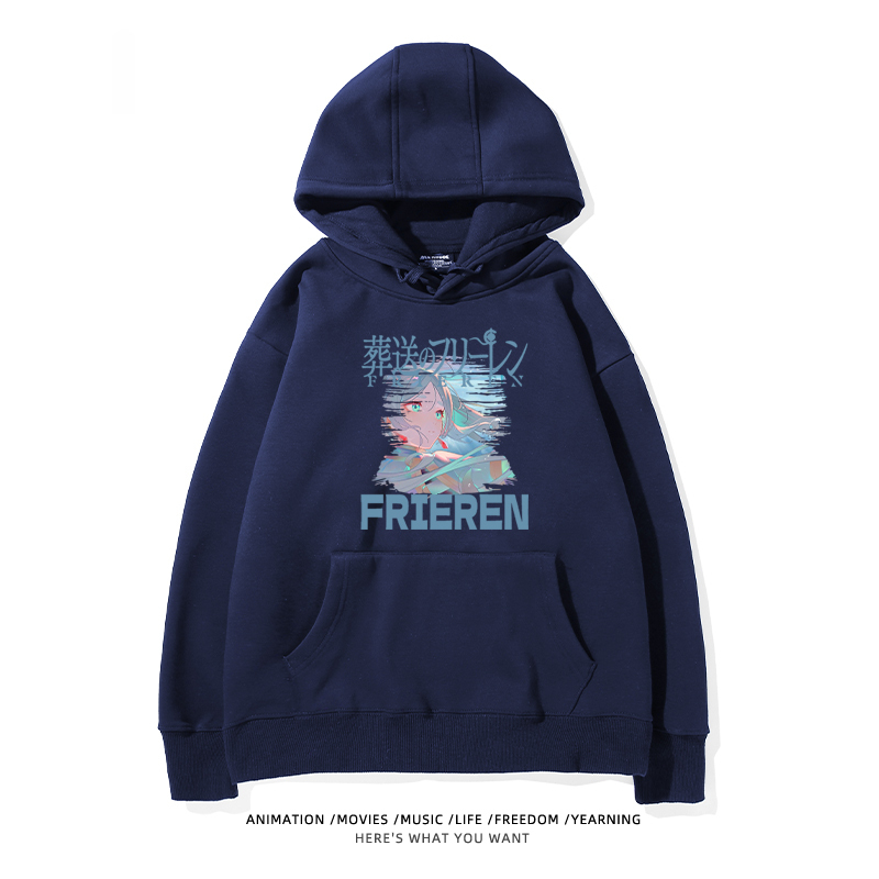 葬送的芙莉蓮 2024秋冬新款親子情侶裝薄絨款連帽衛衣