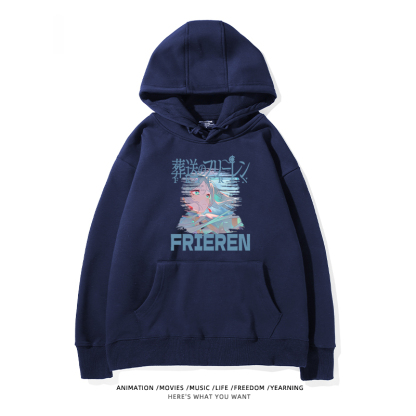 葬送的芙莉蓮 2024秋冬新款親子情侶裝薄絨款連帽衛衣