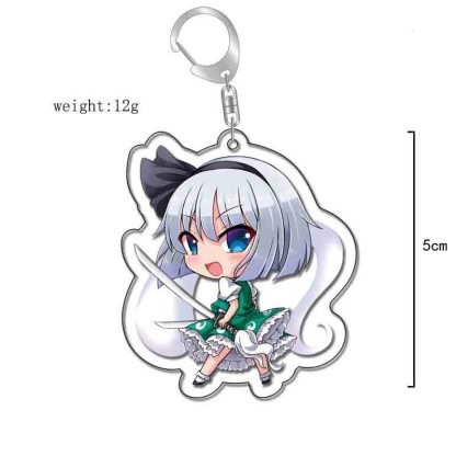 東方Project博麗靈夢神玉霧雨魔理八雲紫沙亞克力鑰匙扣周邊掛飾【單買三件起送】