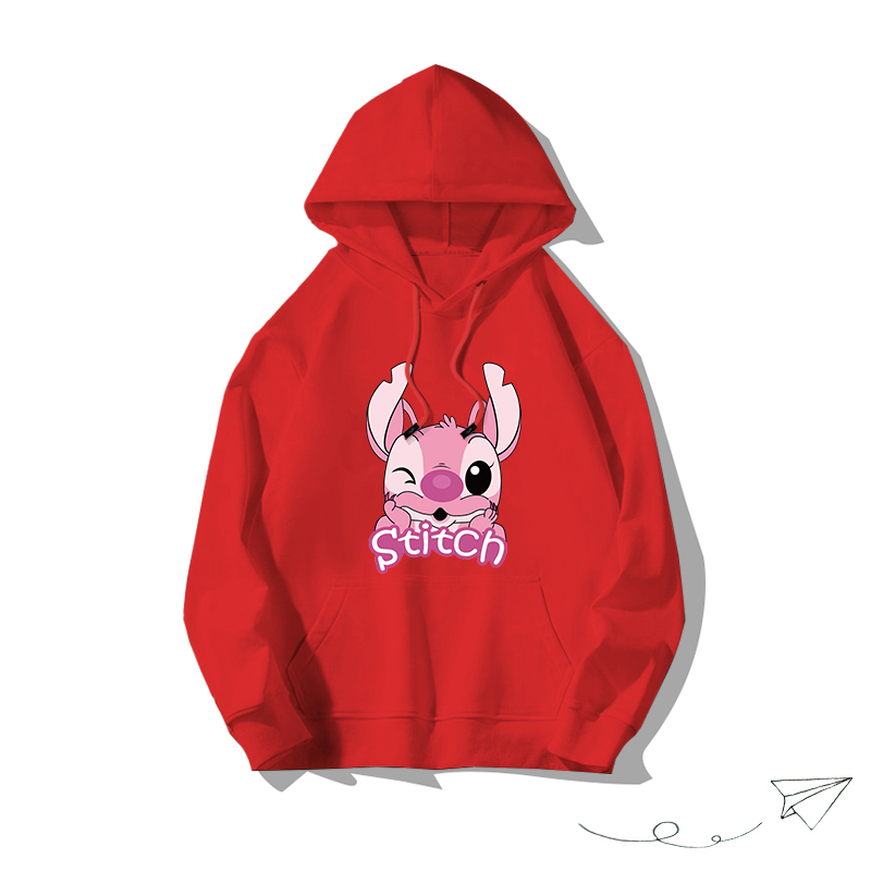 史迪仔聯名hiphop2025秋冬新款 親子情侶男女連帽衛衣