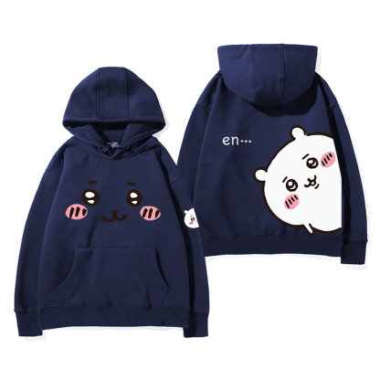 chiikawa 2024秋冬新款親子情侶裝薄絨款連帽衛衣