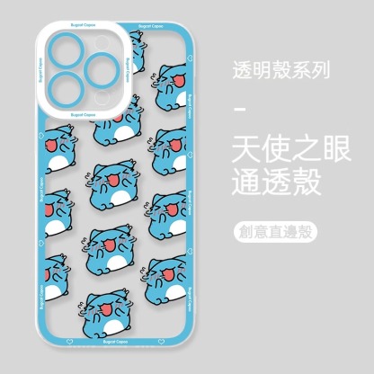 蘋果 系列貓貓蟲咖波天使眼透明防摔軟殼