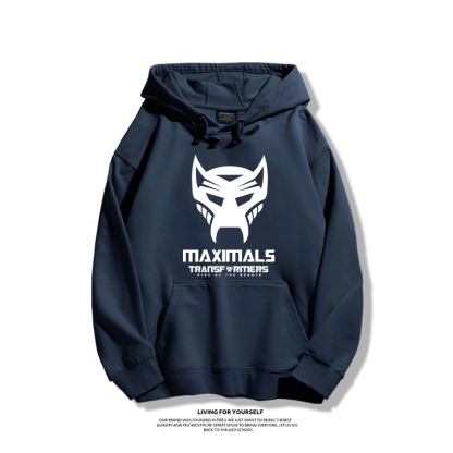 變形金剛7聯名衛衣2023秋冬新款親子情侶裝薄絨款連帽衛衣