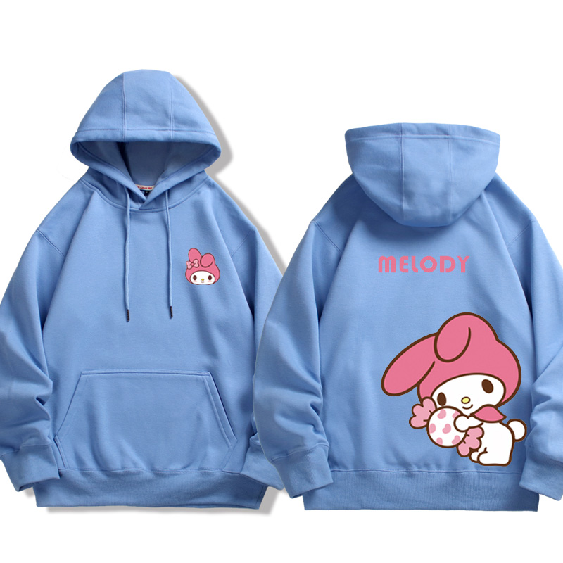 三麗鷗 2024秋冬新款親子情侶裝薄絨款連帽衛衣