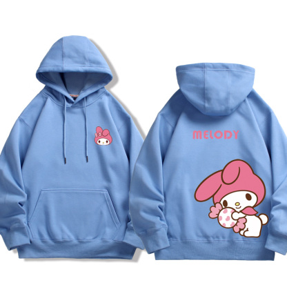 三麗鷗 2024秋冬新款親子情侶裝薄絨款連帽衛衣