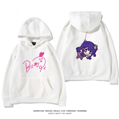 我推的孩子 聯名衛衣2024秋冬新款親子情侶裝薄絨款連帽衛衣