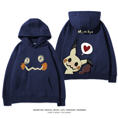 寶可夢 聯名衛衣2024秋冬新款親子情侶裝薄絨款連帽衛衣