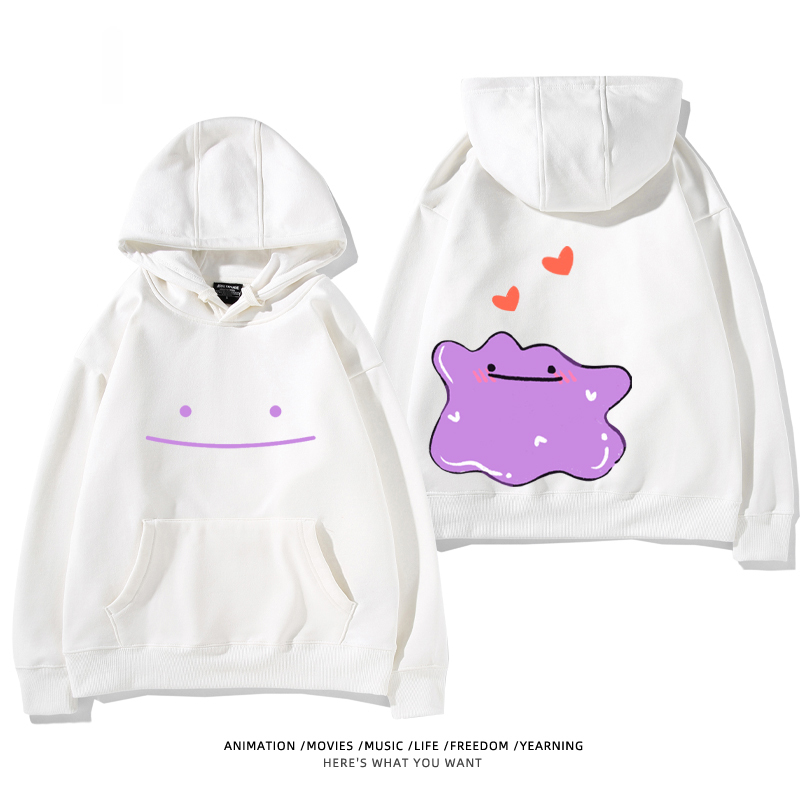 寶可夢 聯名衛衣2024秋冬新款親子情侶裝薄絨款連帽衛衣
