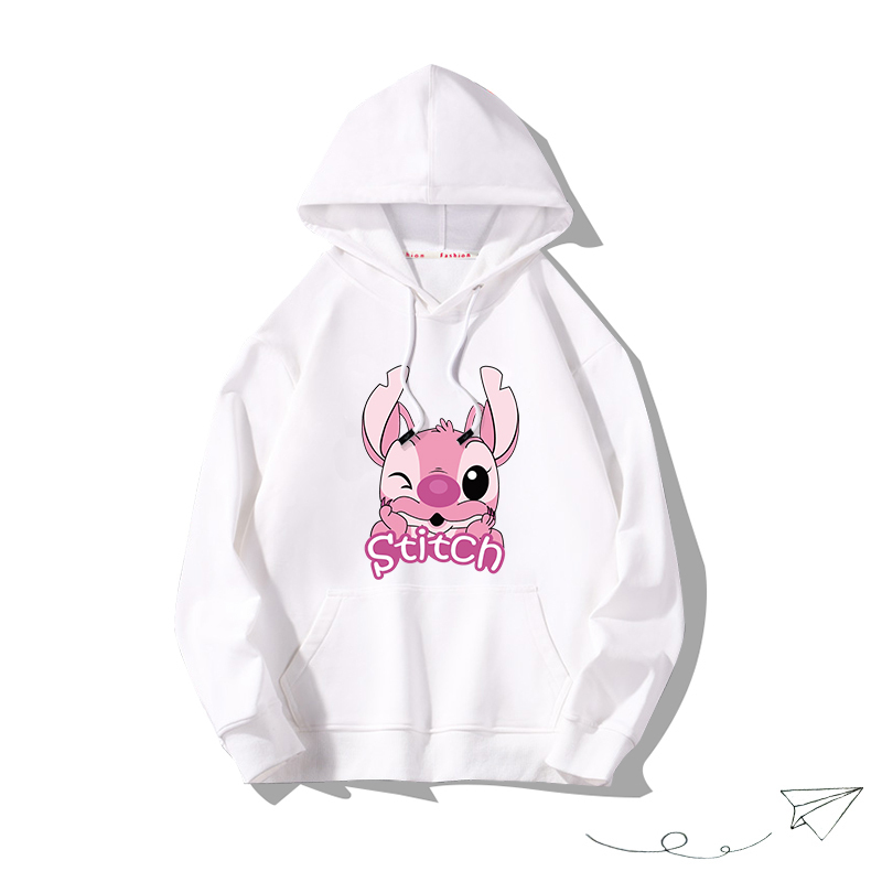 史迪仔聯名hiphop2025秋冬新款 親子情侶男女連帽衛衣