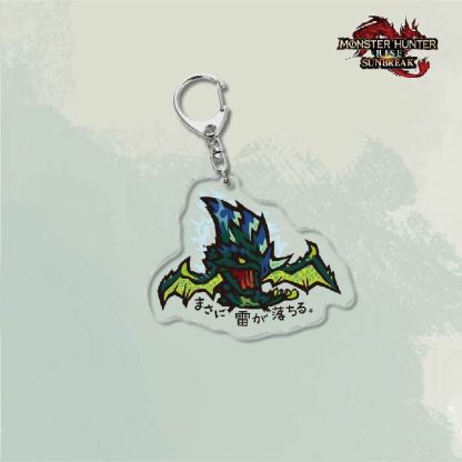 Monster Hunter Rise怪物獵人崛起滅盡龍雪鬼獸冰狼亞力克鑰匙扣掛飾【單買三件起送】
