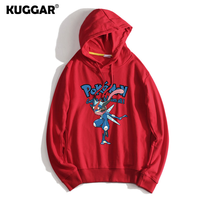 寶可夢聯名衛衣2024秋冬新款親子情侶裝薄絨款連帽衛衣