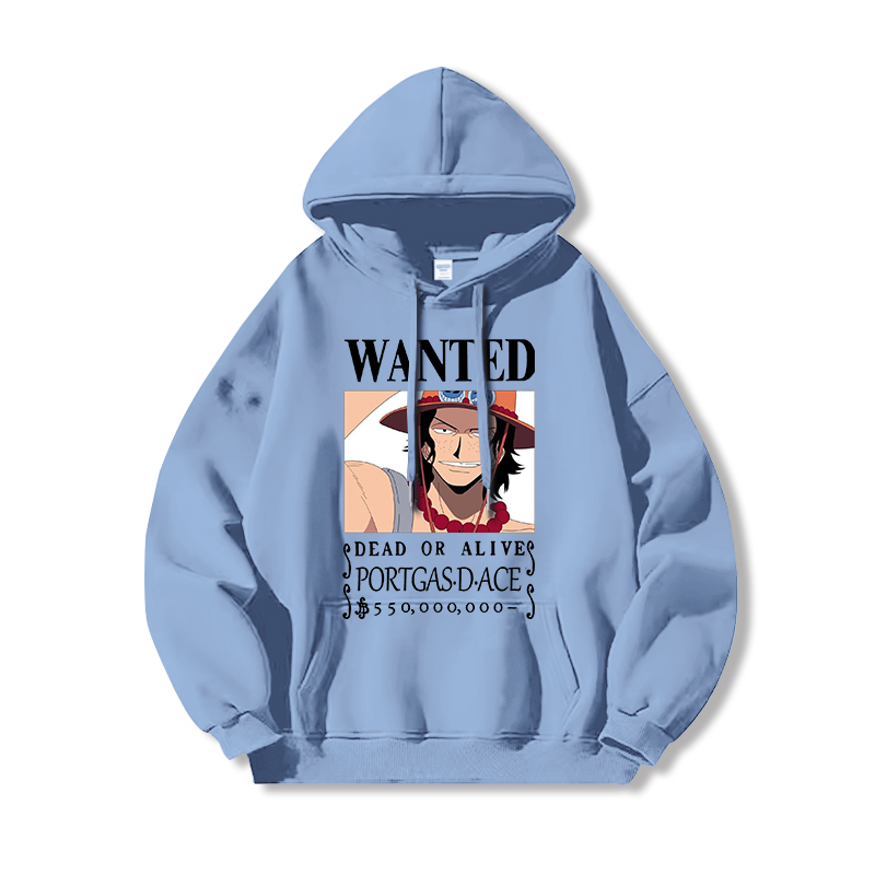 航海王 聯名衛衣2024秋冬新款親子情侶裝薄絨款連帽衛衣