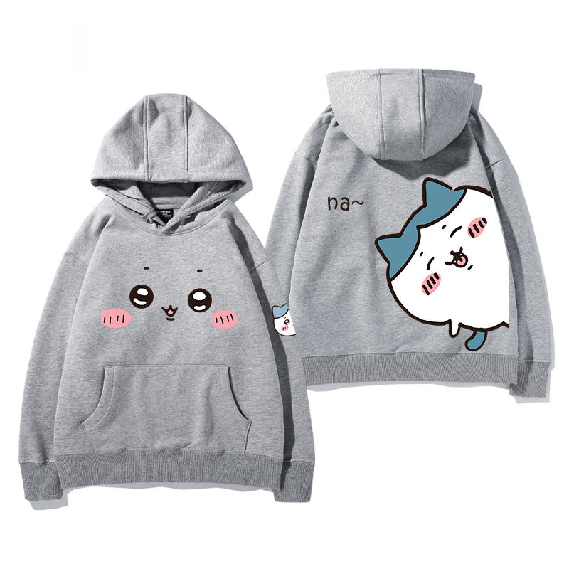 chiikawa 2024秋冬新款親子情侶裝薄絨款連帽衛衣