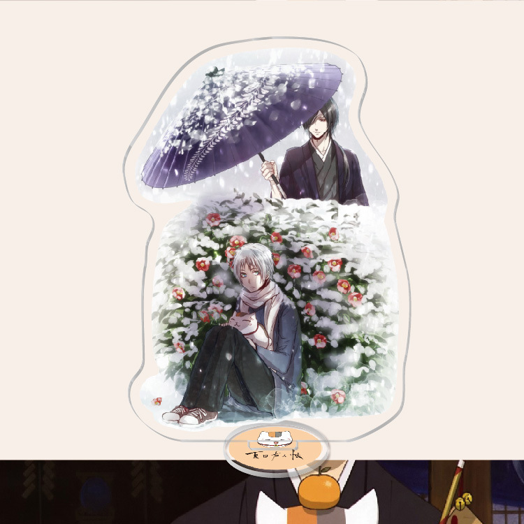 夏目友人帳夏目貴志貓咪老師/斑夏目玲子周邊擺件立牌鑰匙扣掛飾【單買三件起送】