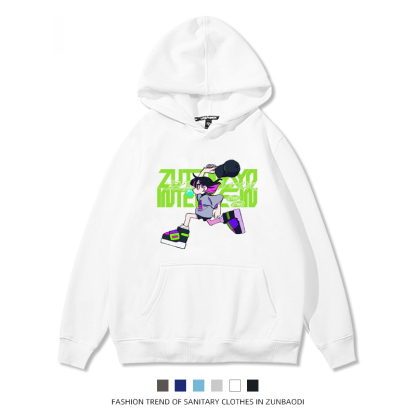 永遠是深夜有多好 聯名衛衣2024秋冬新款親子情侶裝薄絨款連帽衛衣