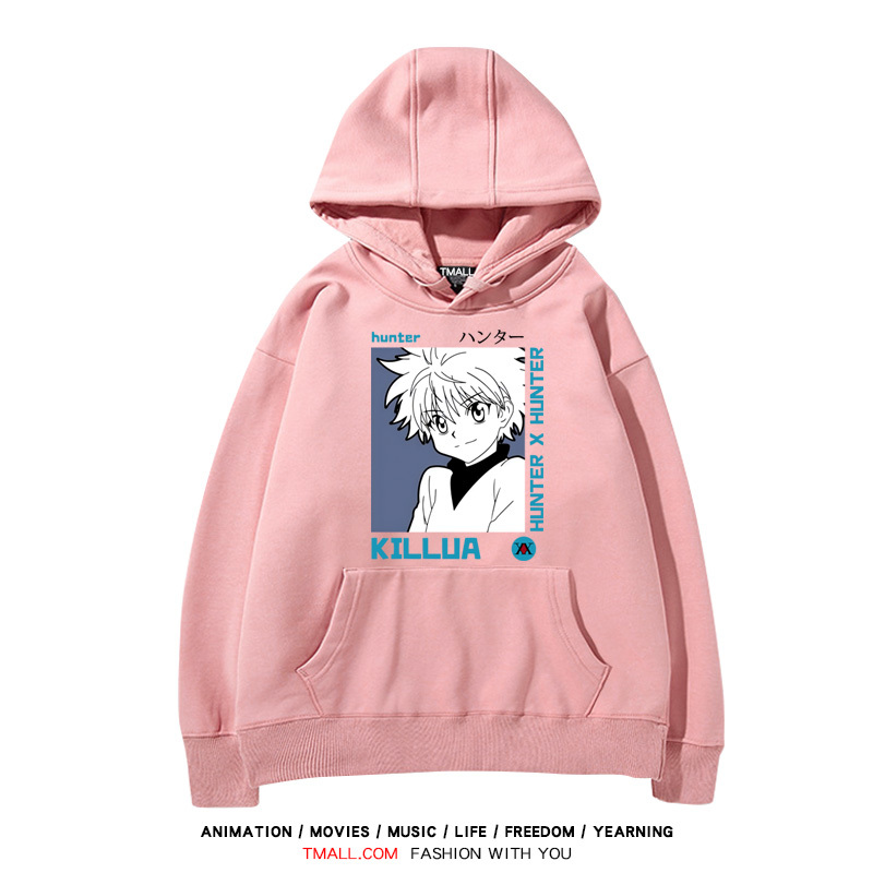 全職獵人 聯名衛衣2024秋冬新款親子情侶裝薄絨款連帽衛衣