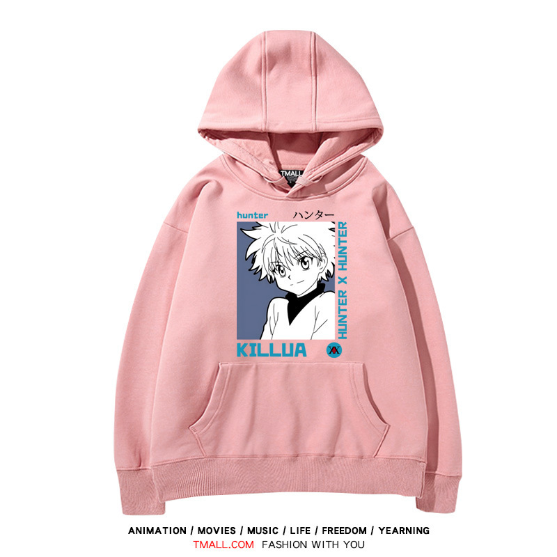 全職獵人 聯名衛衣2024秋冬新款親子情侶裝薄絨款連帽衛衣