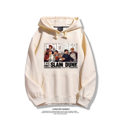 灌籃高手聯名衛衣2023秋冬新款親子情侶裝薄絨款連帽衛衣