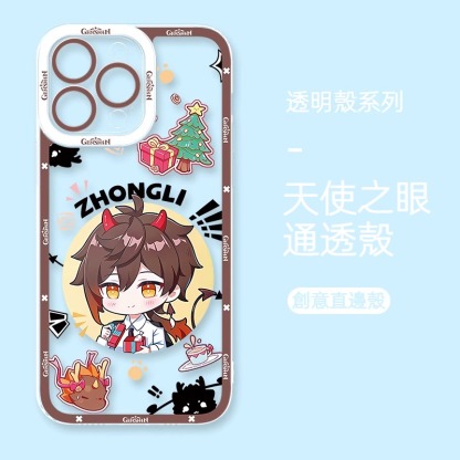 蘋果 系列Q版原神天使眼透明防摔軟殼