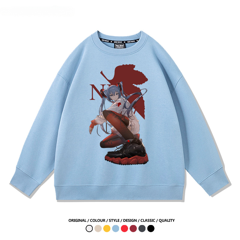 初音未來聯名EVA 2024親子情侶裝 圓領長袖