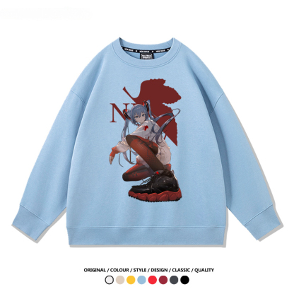 初音未來聯名EVA 2024親子情侶裝 圓領長袖