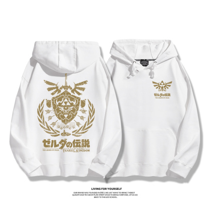 塞尔达传说王国之泪游戏周边连帽卫衣男士衣服秋冬季情侣装外套女