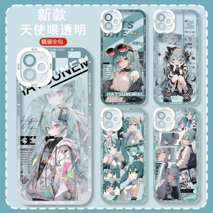 蘋果 系列初音未來天使眼透明防摔軟殼