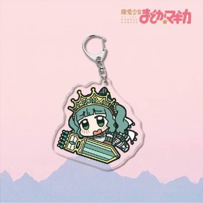 魔法少女小圓鹿目圓曉美焰美樹沙耶香巴麻美亞力克鑰匙扣立牌掛飾【單買三件起送】