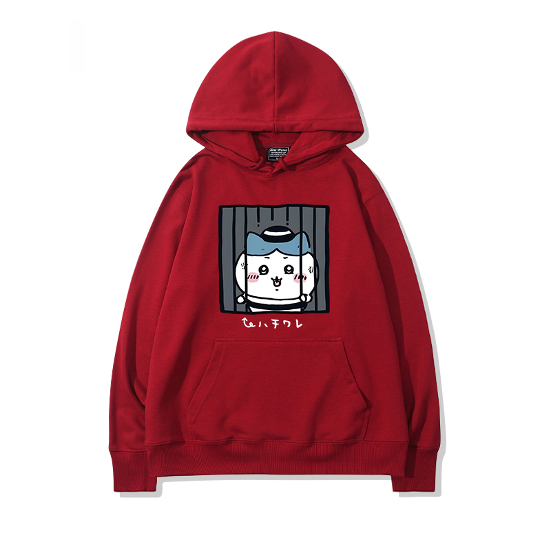 chiikawa 2024秋冬新款親子情侶裝薄絨款連帽衛衣