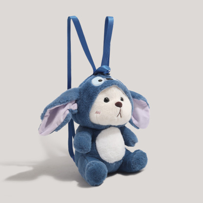 STARRY&DREAM正品毛絨絨秋冬雙肩包新款可愛卡通公仔變裝玩偶