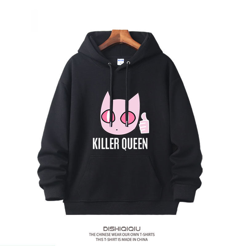 JOJO的奇妙冒險殺手皇后吉良吉影 2025秋冬新款親子情侶裝連帽衛衣