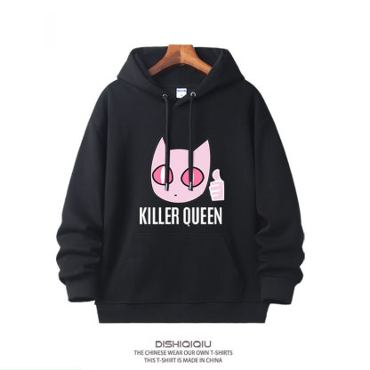 JOJO的奇妙冒險殺手皇后吉良吉影 2025秋冬新款親子情侶裝連帽衛衣