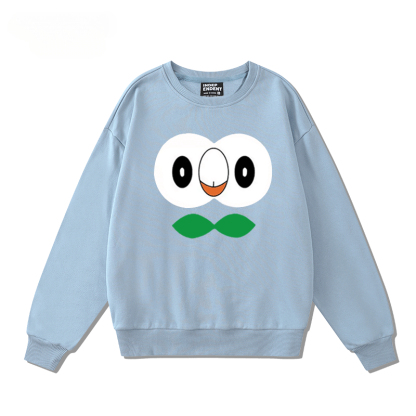 精靈寶可夢木木梟火斑喵 2024親子情侶裝 圓領長袖