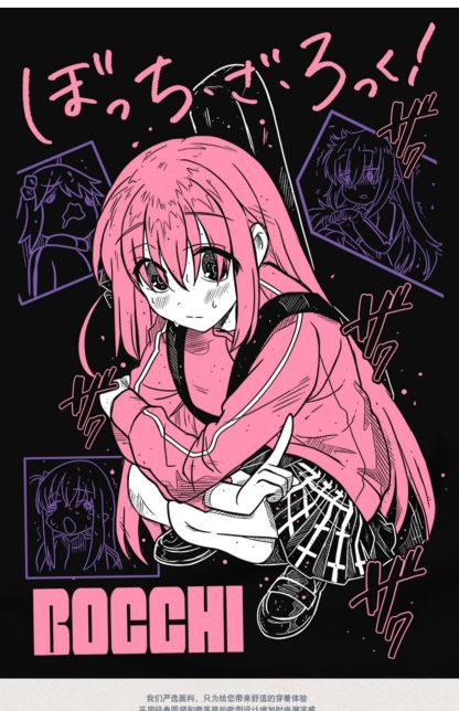 孤獨搖滾 2024親子情侶男女同款 純棉T恤